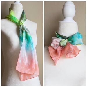 {ONE-OF-A-KIND} Hand Dyed Silk Scarf